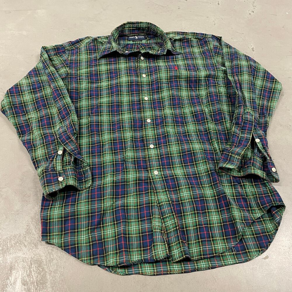 Vintage Y2K polo Ralph Lauren flannel button up shirt